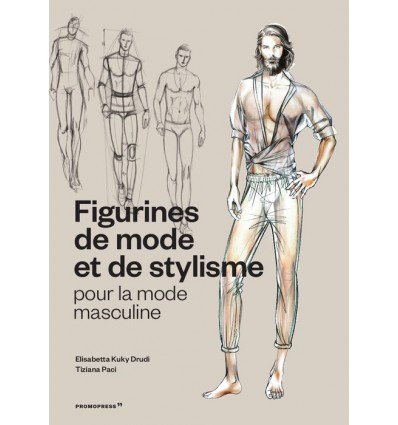 FIGURINES DE MODE ET DE STYLISME POUR LA MODE MASCULINE